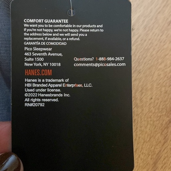 NWT Hanes Mens Sleepwear Pajama Bottoms, cotton/poly blend size S - Picture 10 of 10